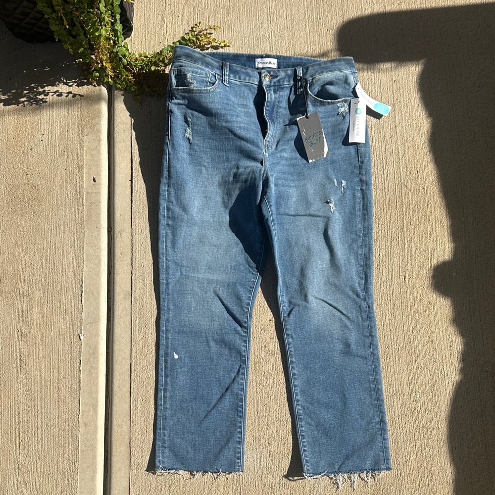 Classic Blue Straight Leg Jeans